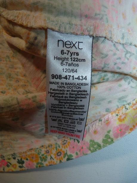 Next bavlněné šaty vel.122, next,122