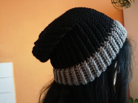 Pletená spadlá čepice barva na přání, 34 - xxxl