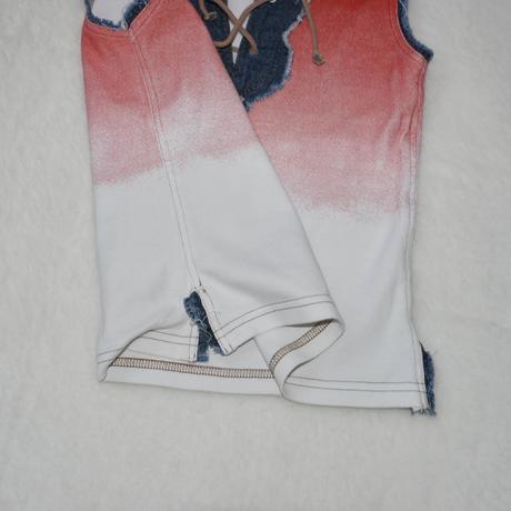 Top s dzinovymi okraji, only,s