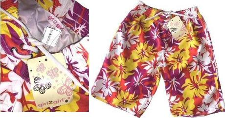 Květované dívčí kraťasy, super na léto vel. 5-6y, primark,110
