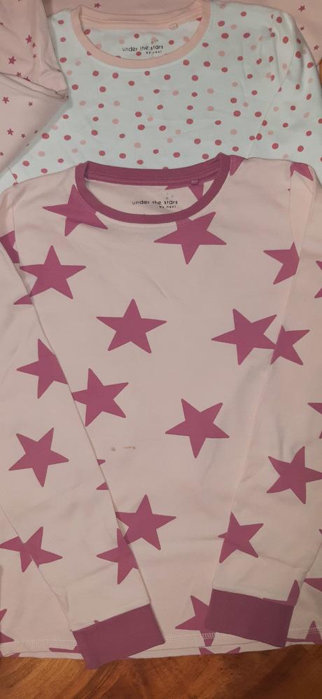 3pack dívčí dvoudílná dlouhá pyžama next 152 hvězd, next,152