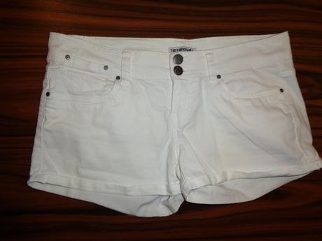 Bílé riflové kraťasy, terranova,l