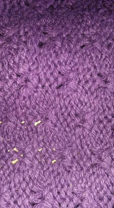 Pletené fialové bolerko vel. 104, st. bernard,104