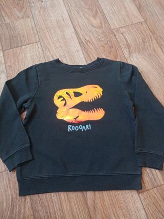 Mikina s lesklým potiskem, h&m,134