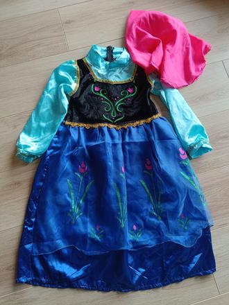 Kostým princezny anny - frozen, vel 134/140, 