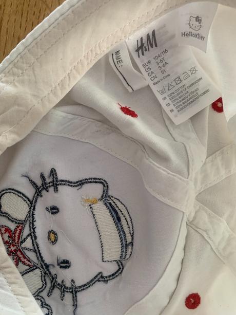 Čepice & kšiltovka s hello kitty h&m vel. 104/116, h&m,104