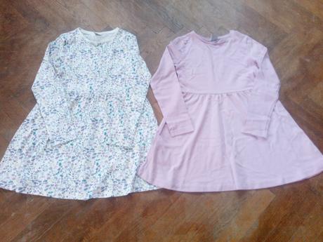 Dívčí šaty s dlouhým rukávem - velikost 134/140, 134