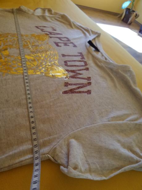 Kratsi volne tricko s lesklym tygrem, m