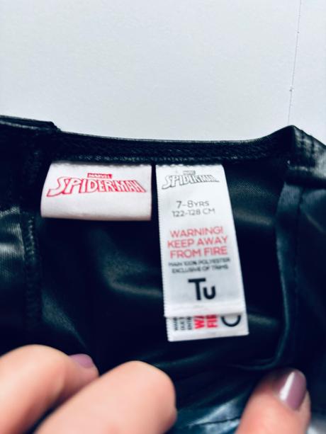 An11/ kostým spiderman black - v.7/8 let,