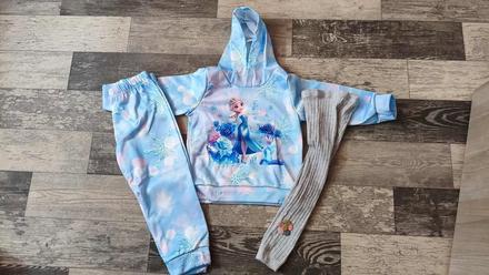 Souprava dívčí nová elsa+legínky 92/98, 92