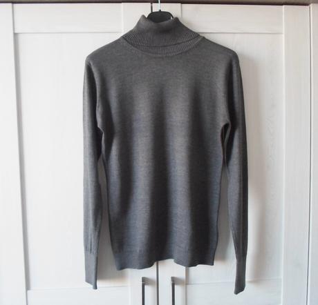 Šedý svetr rolák, esmara,s