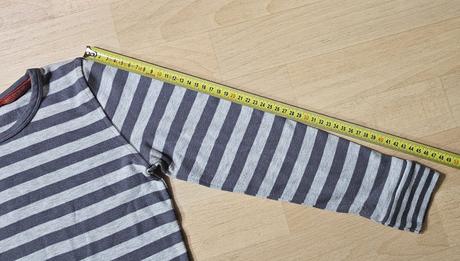 Tričko s dl. rukávem pruhované, 122