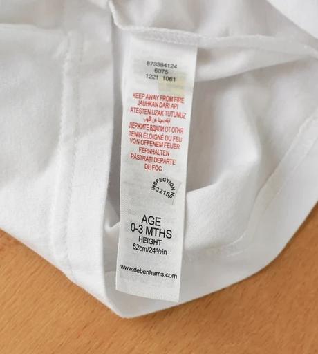 Tričko vel. 0 - 3 m, debenhams,62
