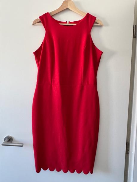 Červené uplé šaty f&f xl/42, f&f,xl