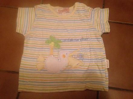 Dětské tričko pelikán, palma, proužky, tulec trend,62