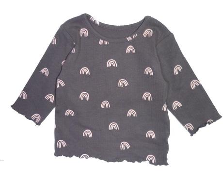 Žebrované tričko s duhami vel. 56,, next,56