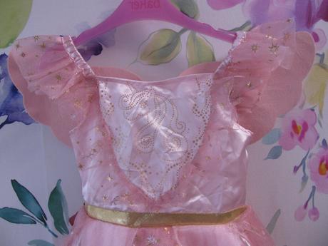 Karneval-růžové šaty unicorn, jednorožec s křídly,