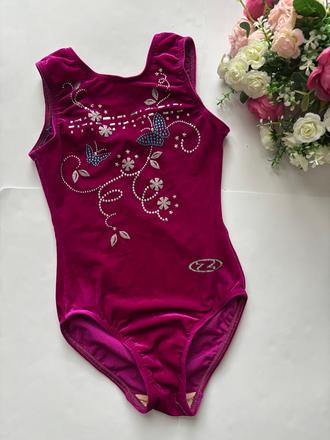 An26/ dres baletní / gymnastiky semišový - v.128, 128