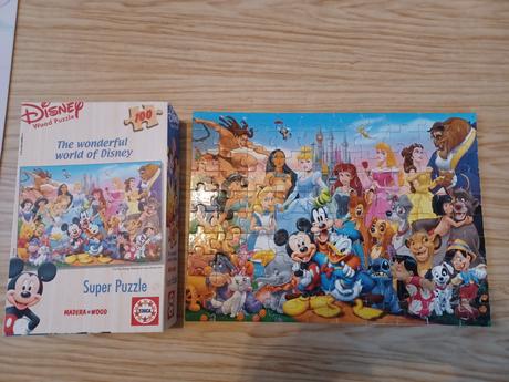 Dřevěné puzzle disney, 