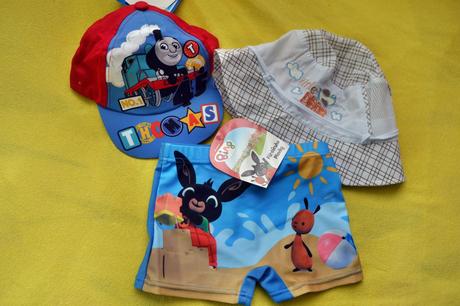 Letní set v.98,plavky,klobouk,kšiltovka, setino,98