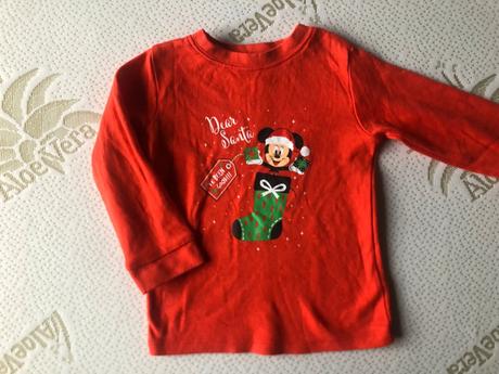 Vánoční triko s mickey mouse, 80