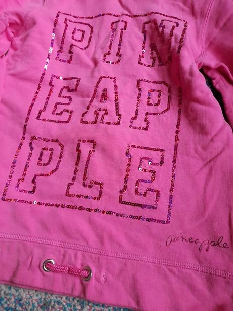 Krásná růžová mikina pineapple, 134