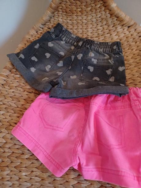2krát neon srdíčkové šortky kraťasy kik a f&f, f&f,110