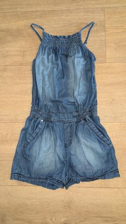 Letní džínový overal vel. takko 134/140, takko,134