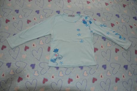 Tričko dl. rukáv, s potiskem, 116