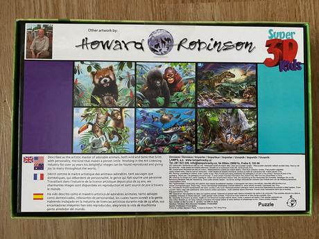 Puzzle 3d efekt - tygři, 