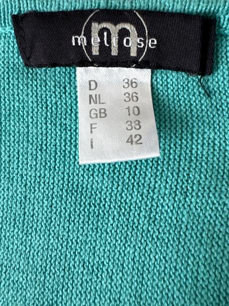 Tunika uplet tyrkysová melrose  36, 36