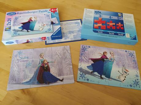 Puzzle frozen ravensburger 2x24 dílků,