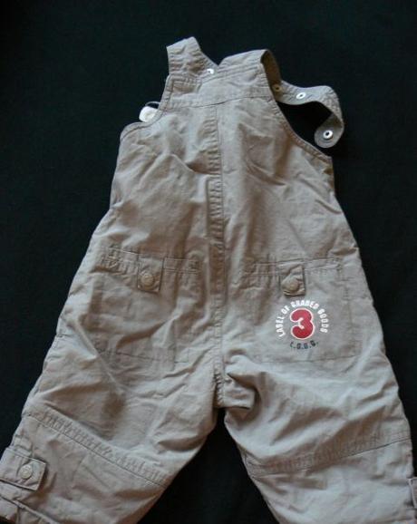 Lacláče podšité/vyteplené fleece, h&m,68