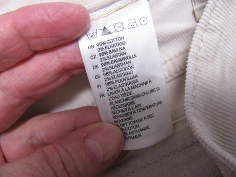 Dámské elastické manšestrové džínové kalhoty, h&m,38