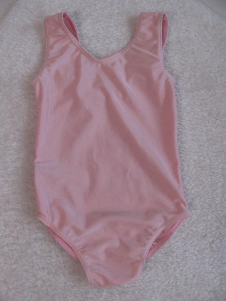 Dívčí jednodílné růžové plavky, 98
