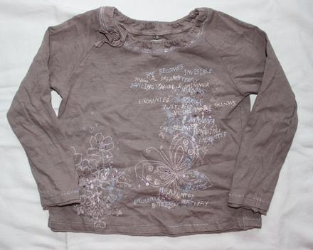 Ar34. tričko s kamínky a flitry 3-4 roky, next,104