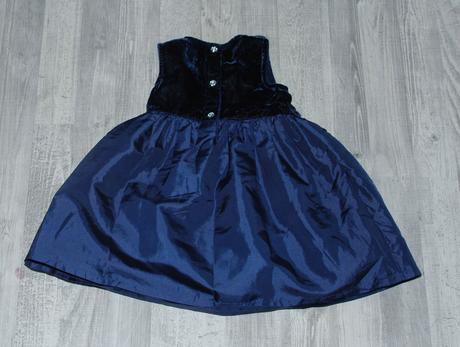 Slavnostní sváteční společenské tmavě modré šaty, next,74