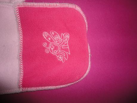 Jemně růžový fleec set s princeznou, vel. 1-2 roky, 92