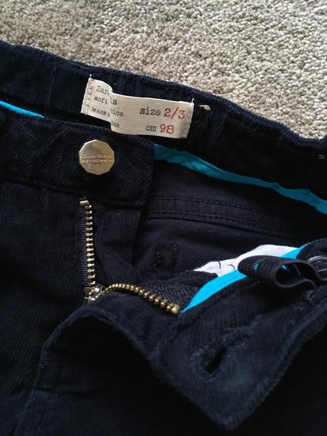 Kalhoty, manžestráky zara, zara,98