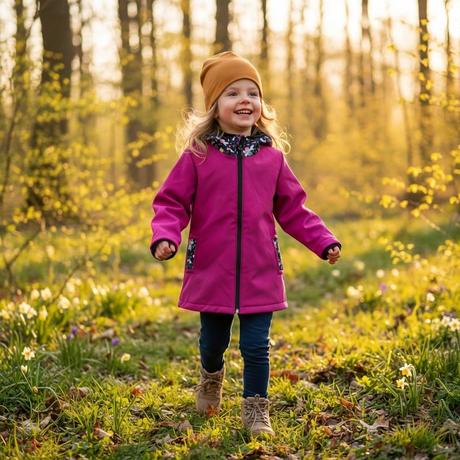 Softshellový kabátek s fleecem, 80 - 152