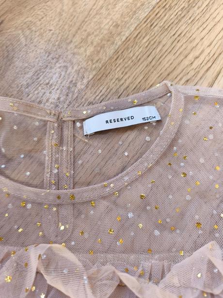 Sváteční šaty s puntíky + elegantní halenka, h&m,152