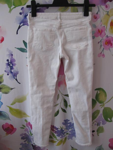 Bílé elastické džíny ,skiny, denim,146