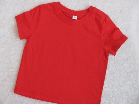 Bavlněné červené tričko - v.6 měs., 68