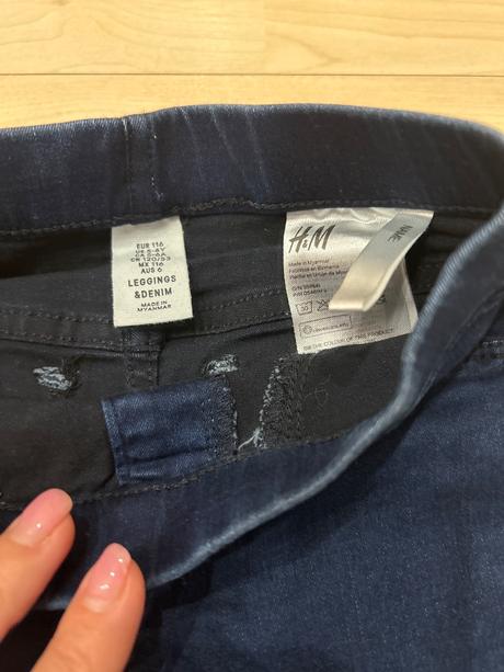 Riflové džegíny, h&m,116