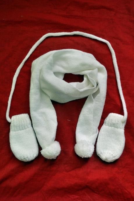 Kojenecká souprava,rukavice+ šála,0-6 měs., 56 / 62 / 68 / 74