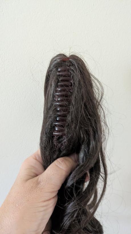 P50 prodloužení vlasů, culík na clip , 30 cm,