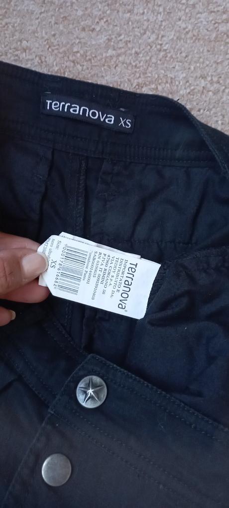 Černé baggy/nasrávačky zn."terranova" vel."xs", terranova,xs
