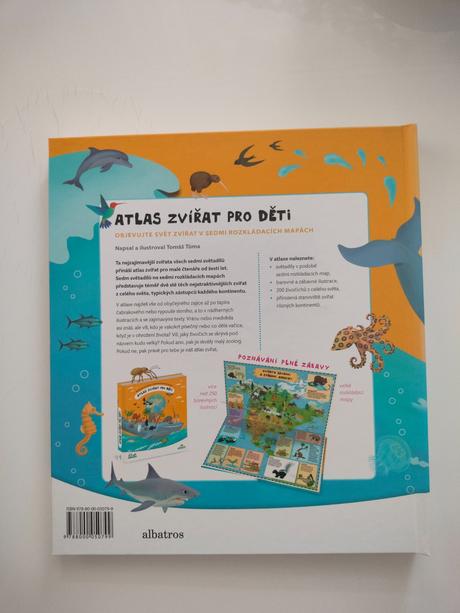 Kniha atlas zvířat pro děti,