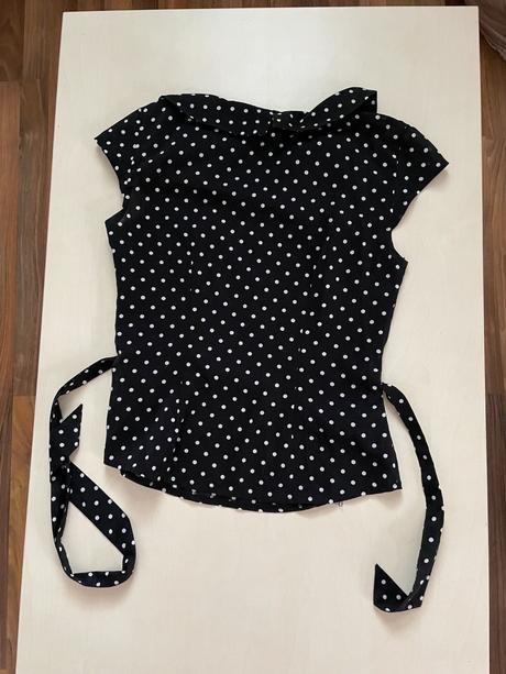 Puntík halenka s límečkem, vel xs, hm, h&m,xs