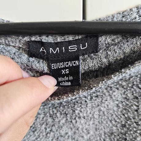 Šedý oversize svetr amisu vel. xs, amisu,xs
